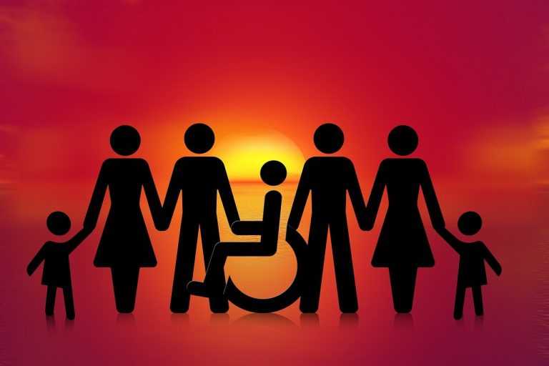 inclusion, group, wheelchair